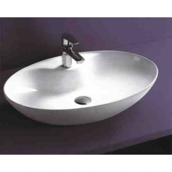 Επικαθήμενος Νιπτήρας Πορσελάνης 65x43cm Ceramita F006 Λευκός
