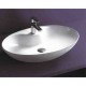 Επικαθήμενος Νιπτήρας Πορσελάνης 65x43cm Ceramita F006 Λευκός