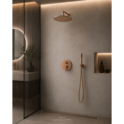 Set Εντοιχισμού 2 Εξόδων Orabella Preciosa Brushed Rose Gold (Ροζ Χρυσό Ματ Βουρτσισμένο) 10396
