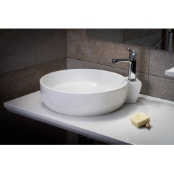 Επικαθήμενος Νιπτήρας Μπάνιου Φ44 Adamidis Cupa 44M 0105048327 Λευκό