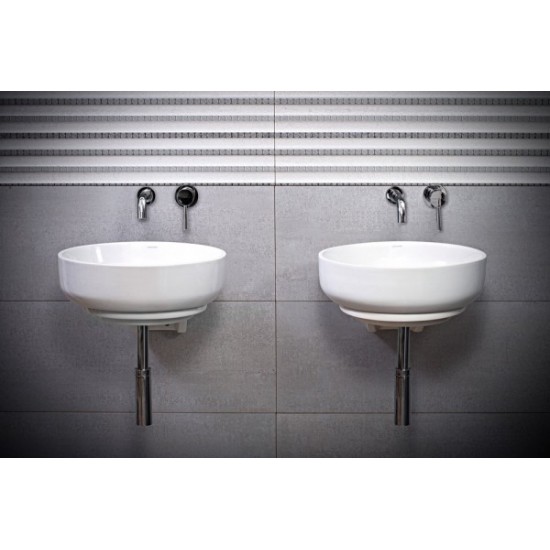 Επικαθήμενος Νιπτήρας Μπάνιου Φ44 Adamidis Cupa 44X 0105047776 Λευκό