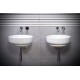 Επικαθήμενος Νιπτήρας Μπάνιου Φ44 Adamidis Cupa 44X 0105047776 Λευκό