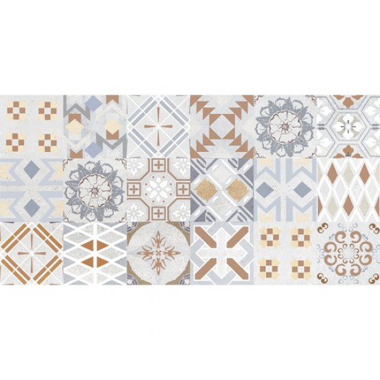 Πλακάκι Azteka 30x60 Γκρι Ματ Decor Patchwork