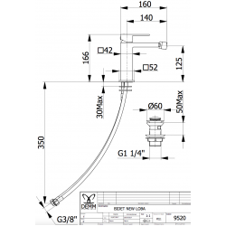Μπαταρία Μπιντέ Demm New Loba Χρωμέ 9520
