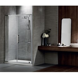 Καμπίνα Ντουζιέρας Ευθύγραμμη Devon Primus Plus Pivot and Infill Clean Glass 97-101cm Chrome