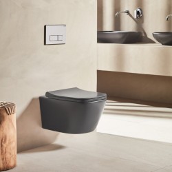 Κρεμαστή λεκάνη Creavit Fresh FRE5610A Rim Off Ανθρακί Ματ