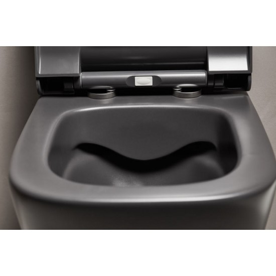 Κρεμαστή λεκάνη Creavit Fresh FRE5610A Rim Off Ανθρακί Ματ