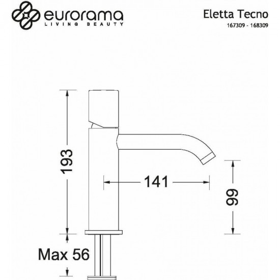 Μπαταρία Νιπτήρος Eurorama Eletta Chester 168309-221 Bronze brushed Μπαταρία Νιπτήρος Eurorama Eletta Chester 168309-221 Bronze brushed