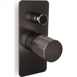 Μίκτης εντοιχισμού 2 εξόδων Eurorama Eletta Tecno 167030SL-410 Black Brushed