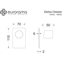 Μίκτης Εντοιχισμού 1 εξόδου Eurorama Eletta Tecno 167055SL-410 Black Brushed Μίκτης Εντοιχισμού 1 εξόδου Eurorama Eletta Tecno 167055SL-410 Black Brushed
