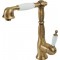 Μπαταρία Κουζίνας Bronze/Λευκή Bugnatese Oxford 6388-220 Με Περιστρεφόμενο Ρουξούνι Με Αποσπώμενο Τηλέφωνο και Άθραυστο Σπιράλ