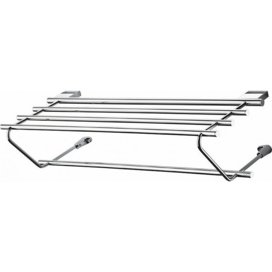 Ραφιέρα Μπάνιου 5 Θέσεων 60X24cm Επιτοίχια Tema 74101 Inox Ραφιέρα Μπάνιου 5 Θέσεων 60X24cm Επιτοίχια Tema 74101 Inox