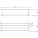 Ραφιέρα Μπάνιου 5 Θέσεων 60X24cm Επιτοίχια Tema 74101 Inox Ραφιέρα Μπάνιου 5 Θέσεων 60X24cm Επιτοίχια Tema 74101 Inox