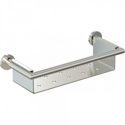 Ραφιέρα Τοίχου Διπλής Στήριξης Verdi Omicron 302.47.78 Νίκελ Ματ