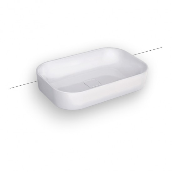 Νιπτήρας Πορσελάνης Επικαθήμενος 60x40x12,5 cm Bianco Ceramica Centro 34060-301 Λευκό Ματ Νιπτήρας Πορσελάνης Επικαθήμενος 60x40x12,5 cm Bianco Ceramica Centro 34060-301 Λευκό Ματ
