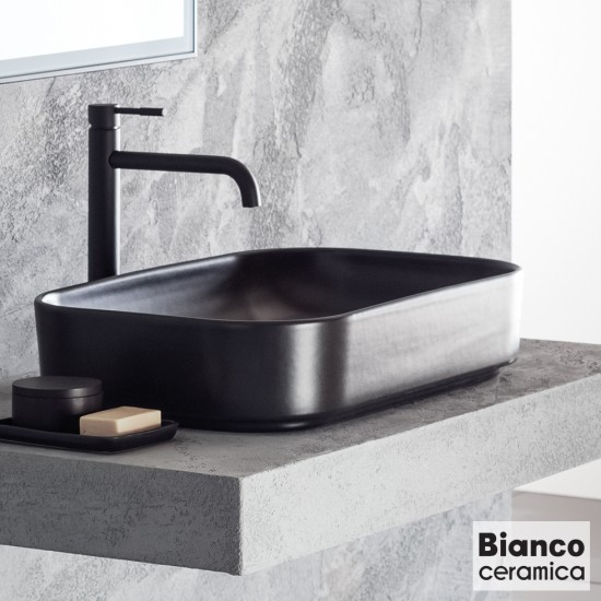 Νιπτήρας Πορσελάνης Επικαθήμενος 60x40x12,5 cm Bianco Ceramica Centro 34060-401 Μαύρο Ματ Νιπτήρας Πορσελάνης Επικαθήμενος 60x40x12,5 cm Bianco Ceramica Centro 34060-401 Μαύρο Ματ