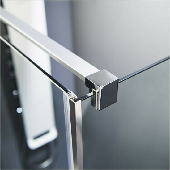 Καμπίνα Ντουζιέρας Ευθύγραμμη Devon Breeze Slider 121-124x200cm με 1 σταθερό και 1 συρόμενο φύλλο Χρώμιο Καμπίνα Ντουζιέρας Ευθύγραμμη Devon Breeze Slider 121-124x200cm με 1 σταθερό και 1 συρόμενο φύλλο Χρώμιο