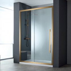 Καμπίνα Ντουζιέρας Ευθύγραμμη Devon Noxx 99-102x200cm Clean Glass Bronze Brushed