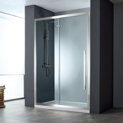 Καμπίνα Ντουζιέρας Ευθύγραμμη Devon Noxx 105-108x200cm Clean Glass Inox Brushed