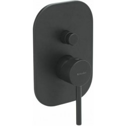 Εντοιχισμένη Μπαταρία 2 Εξόδων Μαύρη Ματ 00-8601/B Etna Modea