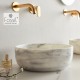 Μαρμάρινος Νιπτήρας Επιτραπέζιος Φ39cm Fossil Thalo Marble DR39-300 Carrara Nuovo Μαρμάρινος Νιπτήρας Επιτραπέζιος Φ39cm Fossil Thalo Marble DR39-300 Carrara Nuovo