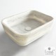 Μαρμάρινος Νιπτήρας Επιτραπέζιος 50Χ38cm Fossil Gaia Marble DS50-300 Carrara Nuovo Μαρμάρινος Νιπτήρας Επιτραπέζιος 50Χ38cm Fossil Gaia Marble DS50-300 Carrara Nuovo