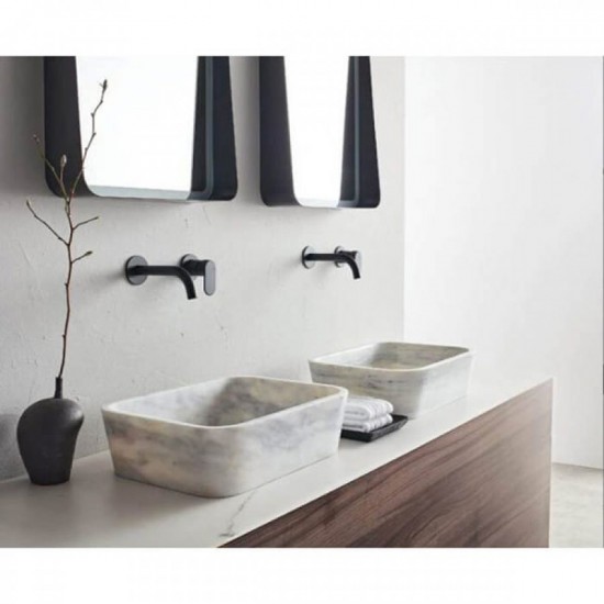 Μαρμάρινος Νιπτήρας Επιτραπέζιος 50Χ38cm Fossil Gaia Marble DS50-300 Carrara Nuovo Μαρμάρινος Νιπτήρας Επιτραπέζιος 50Χ38cm Fossil Gaia Marble DS50-300 Carrara Nuovo