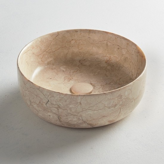 ΜΑΡΜΑΡΙΝΟΣ ΝΙΠΤΗΡΑΣ ΕΠΙΤΡΑΠΕΖΙΟΣ Φ33ΕΚ FOSSIL JETTI MARBLE MR33-500 BEIGE ΜΑΡΜΑΡΙΝΟΣ ΝΙΠΤΗΡΑΣ ΕΠΙΤΡΑΠΕΖΙΟΣ Φ33ΕΚ FOSSIL JETTI MARBLE MR33-500 BEIGE