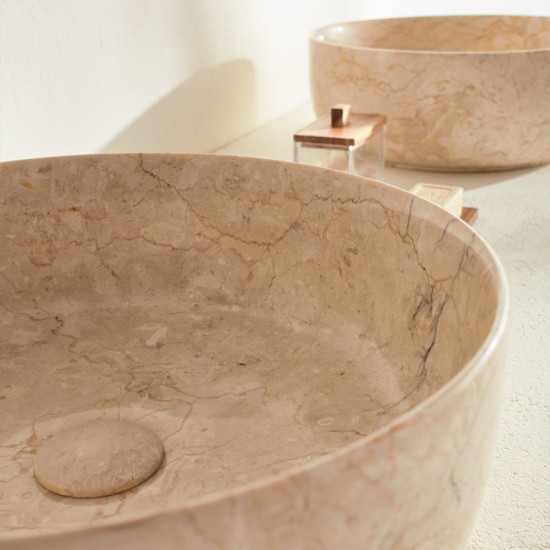 ΜΑΡΜΑΡΙΝΟΣ ΝΙΠΤΗΡΑΣ ΕΠΙΤΡΑΠΕΖΙΟΣ Φ33ΕΚ FOSSIL JETTI MARBLE MR33-500 BEIGE ΜΑΡΜΑΡΙΝΟΣ ΝΙΠΤΗΡΑΣ ΕΠΙΤΡΑΠΕΖΙΟΣ Φ33ΕΚ FOSSIL JETTI MARBLE MR33-500 BEIGE