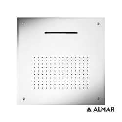 Τετράγωνη Κεφαλή Ντουζ 50x50cm Almar Square Temptation XL E044109-111 Inox