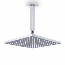 Τετράγωνη Κεφαλή Ντουζ 25x25cm Almar Emotion με Μπράτσο Οροφής 20cm E044220-100 + C22000 Χρωμέ