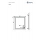 Ντουζιέρα Τετράγωνη Ακρυλική Sirene Extra Flat E9090-300 90x90x5.5cm Λευκή Ντουζιέρα Τετράγωνη Ακρυλική Sirene Extra Flat E9090-300 90x90x5.5cm Λευκή
