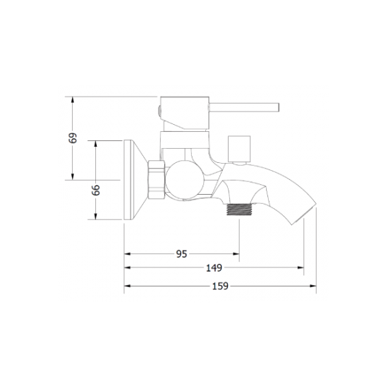 Μπαταρία Λουτρού Αναμεικτική Modea Etna Minimal Brushed Bronze 00-07012/BR Μπαταρία Λουτρού Αναμεικτική Modea Etna Minimal Brushed Bronze 00-07012/BR