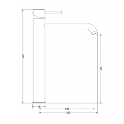Outlet Μπαταρία Νιπτήρος Αναμεικτική Etna Modea Minimal Brushed Bronze 00-07013/BR Ψηλή Outlet Μπαταρία Νιπτήρος Αναμεικτική Etna Modea Minimal Brushed Bronze 00-07013/BR Ψηλή