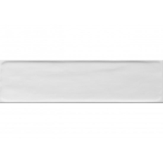 Πλακάκι Flow White 10x40cm Λευκό Γυαλιστερό Πλακάκι Flow White 10x40cm Λευκό Γυαλιστερό