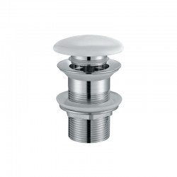 Βαλβίδα Nιπτήρος Clic Clac χωρίς υπερχείλιση Karag G9803-D Λευκή Πορσελάνη