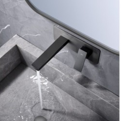 Μπαταρία Νιπτήρος Εντοιχιζόμενη IMEX PISA GLP048/BGM BLACK GUN METAL