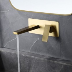 Μπαταρία Νιπτήρος Εντοιχιζόμενη IMEX PISA GLP048/OC Χρυσό Ματ