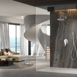 Μπαταρία Σετ με Σύστημα Μίκτη Εντοιχισμού 2 Εξόδων IMEX DELOS GPD055 Χρωμέ 