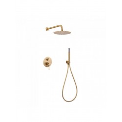 Μίκτης Εντοιχισμού 2 Εξόδων IMEX MONZA GPM039/OC Χρυσό Ματ Brushed