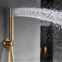 Μίκτης Εντοιχισμού 2 Εξόδων IMEX TIVOLI GPT039/OC Χρυσό Ματ Brushed