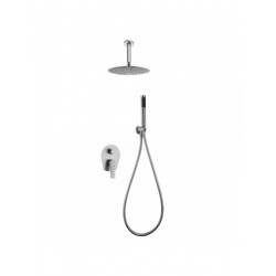 Μπαταρία Σετ με Σύστημα Μίκτη Εντοιχισμού 2 Εξόδων IMEX PAROS GPP057/AC Χρωμέ Ανοξείδωτη 316