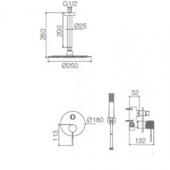 Μίκτης Εντοιχισμού 2 Εξόδων IMEX TOP GPQ038/NQ Νίκελ Ματ Μίκτης Εντοιχισμού 2 Εξόδων IMEX TOP GPQ038/NQ Νίκελ Ματ