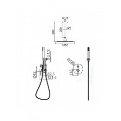 Μίκτης Εντοιχισμού 2 Εξόδων IMEX TIVOLI GPT039 Χρωμέ