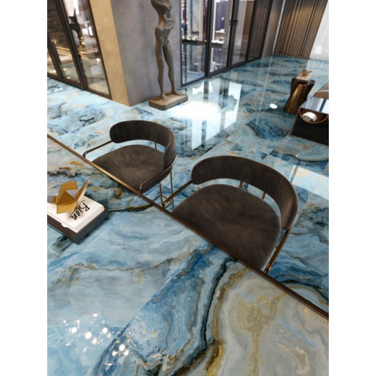 Πλακάκι Hypnos Full Lappato 60Χ120 Μπλε Γυαλιστερό