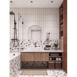 Πλακάκι Bianco Normal Glossy 10x20