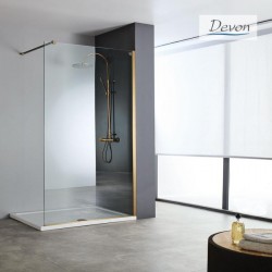 Διαχωριστικό Ντους Devon Iwis Walk In IW120C-221 120cm Χ 200cm Bronze Brushed 