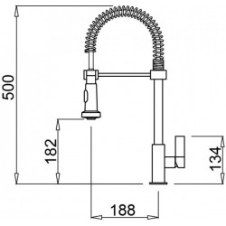 Μπαταρία Κουζίνας με Ελατήριο LENA ELLECI Χρωμέ