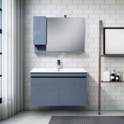 Βάση Επίπλου Μπάνιου Mabo Luna 80 cm MDF Ακρυλικό Σε 5 Χρώματα Με Νιπτήρα 