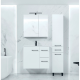 Στήλη Επίπλου Μπάνιου Mabo Λύρα MDF Λευκή Λάκα 185x35x34 cm